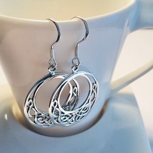 Sterling Silver Celtic Weave Earrings